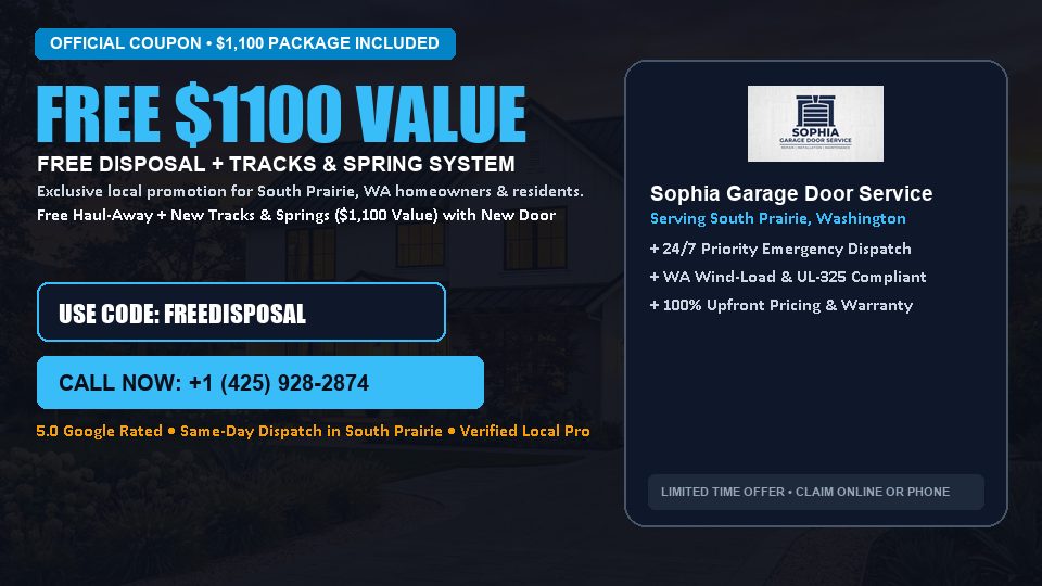 Sophia Garage Door Service FREE Haul-Away & Heavy-Duty Tracks with New Door