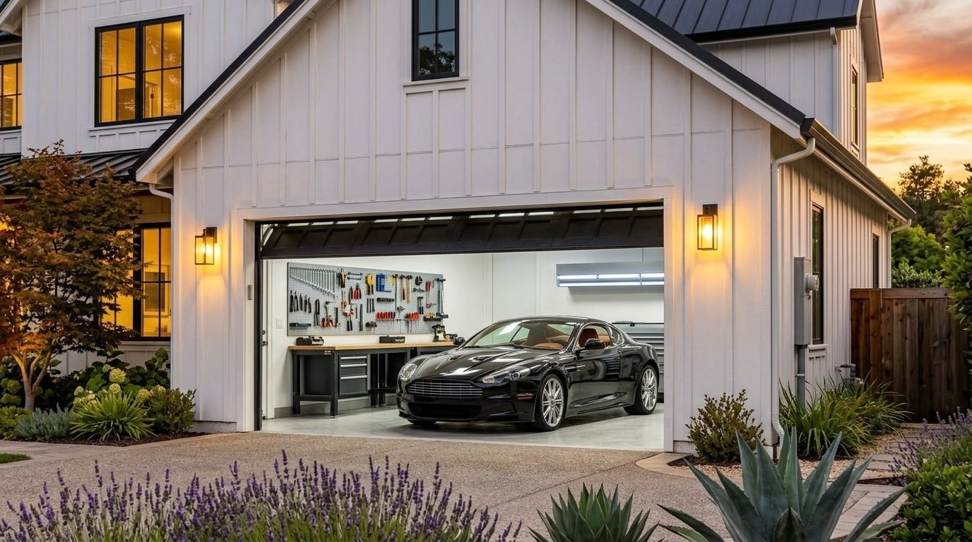 Sophia Garage Door Service Overhead Garage Door Gliding Open in Carbonado, WA